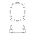 画像2: ＳＶ ツメ １０Ｘ１２ オーバル薄座 (2)