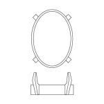 画像2: ＳＶ ツメ １０Ｘ１４ オーバル薄座 (2)