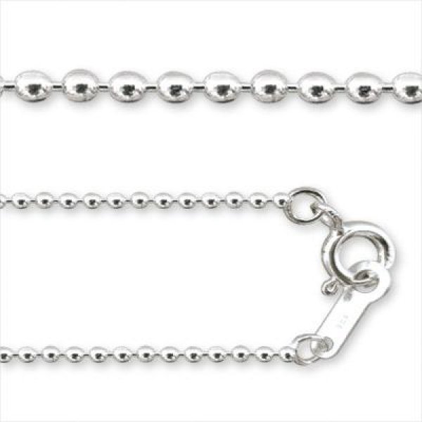 シルバー925 ボールチェーン 1.5mm 幅40cm ネックレス 鎖 Silver925