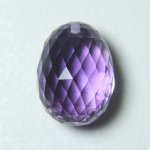 画像1: アメシスト(アカソ) ブリオレット(片穴) 11.6x15.6mm (1)