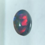 画像1: ブラックオパール オーバルカボ 4.5x6.3mm (1)