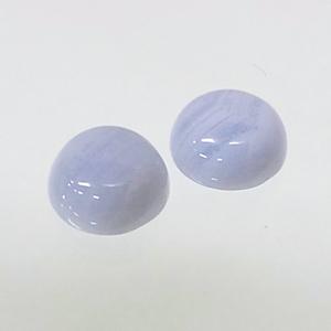 ブルーレースアゲート ラウンドカボ 8mm - アサオ工芸オンライショップ